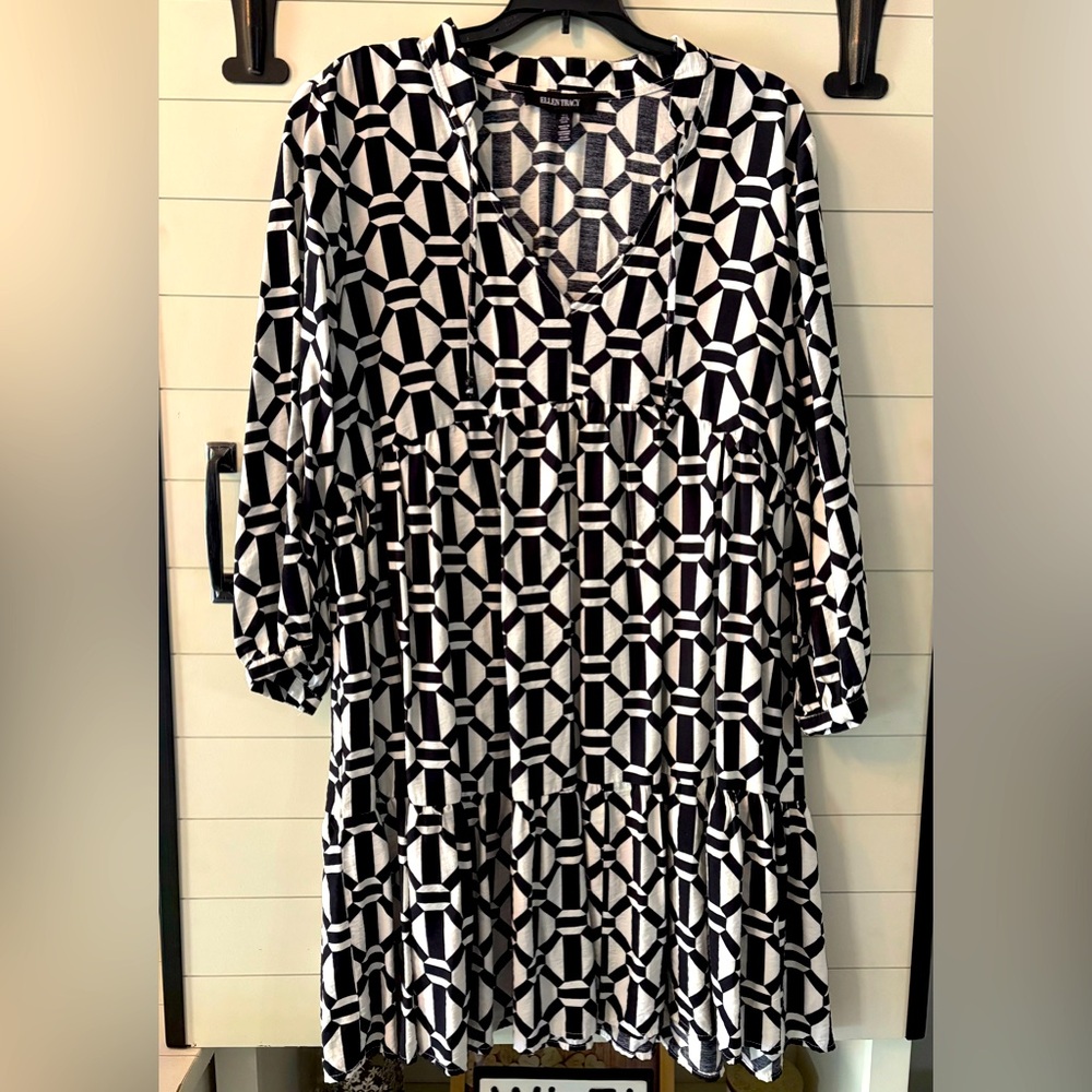 Ellen Tracy Tiered Dress